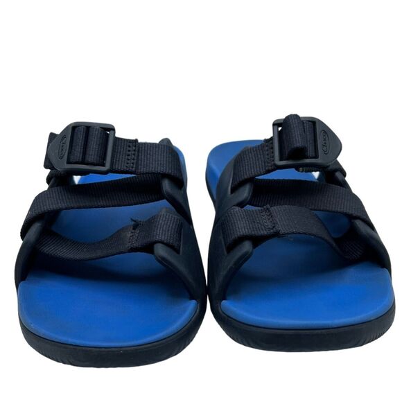Chaco Sandals Kids Juniors 3 Blue Chillos Slides Slip On Z Straps Outdoor Beach - Picture 5 of 16